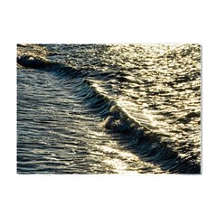 Wave Water Surface Sea Ocean Liquid Crystal Sticker (a4) by Vaneshop