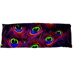 Peacock Feathers Color Plumage Body Pillow Case Dakimakura (two Sides) by Celenk