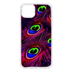 Peacock Feathers Color Plumage Iphone 14 Plus Tpu Uv Print Case by Celenk