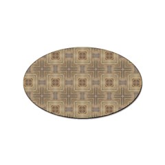 Abstract Wood Design Floor Texture Sticker Oval (100 Pack)