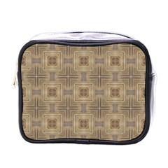 Abstract Wood Design Floor Texture Mini Toiletries Bag (one Side) by Celenk