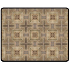 Abstract Wood Design Floor Texture Fleece Blanket (medium) by Celenk