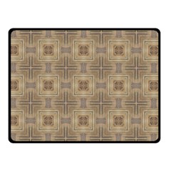 Abstract Wood Design Floor Texture Two Sides Fleece Blanket (small) by Celenk