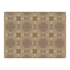 Abstract Wood Design Floor Texture Two Sides Premium Plush Fleece Blanket (mini) by Celenk