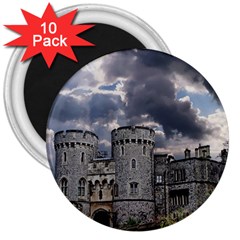 Castle Building Architecture 3  Magnets (10 Pack)  by Celenk