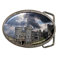 Castle Building Architecture Belt Buckles by Celenk