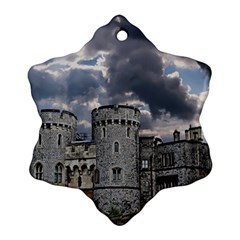 Castle Building Architecture Snowflake Ornament (two Sides) by Celenk