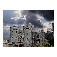 Castle Building Architecture Two Sides Premium Plush Fleece Blanket (mini) by Celenk