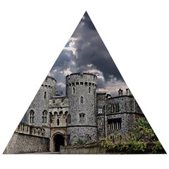 Castle Building Architecture Wooden Puzzle Triangle by Celenk