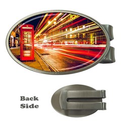 Telephone Box London Night Money Clips (oval)  by Uceng