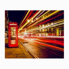 Telephone Box London Night Small Glasses Cloth (2 Sides) by Uceng