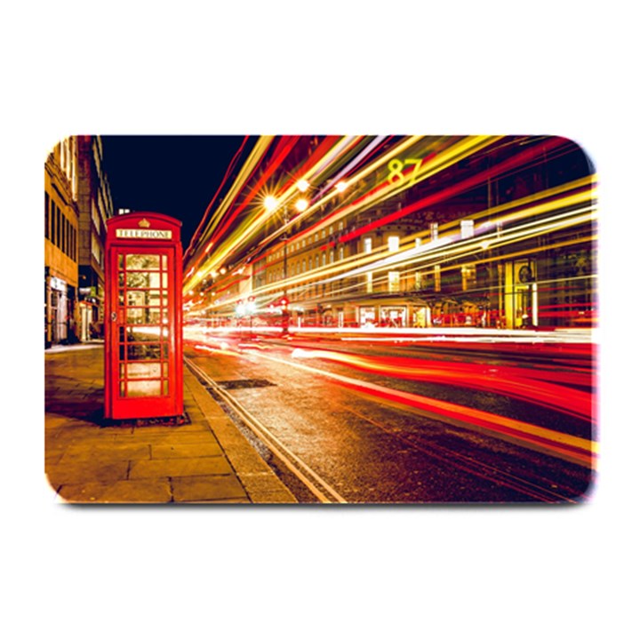 Telephone Box London Night Plate Mats