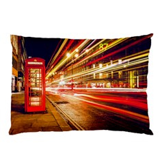 Telephone Box London Night Pillow Case by Uceng