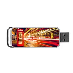 Telephone Box London Night Portable Usb Flash (two Sides) by Uceng