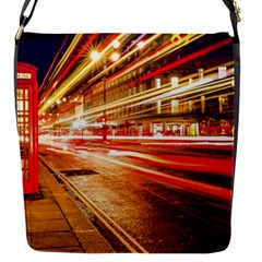 Telephone Box London Night Flap Closure Messenger Bag (s) by Uceng