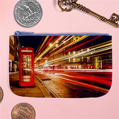 Telephone Box London Night Large Coin Purse by Uceng