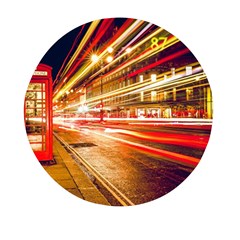 Telephone Box London Night Mini Round Pill Box by Uceng