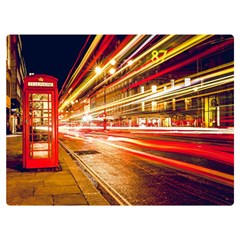 Telephone Box London Night Premium Plush Fleece Blanket (extra Small) by Uceng