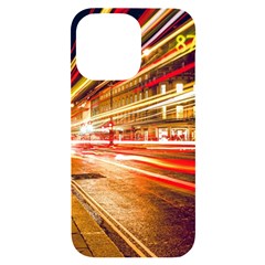 Telephone Box London Night Iphone 14 Pro Max Black Uv Print Case