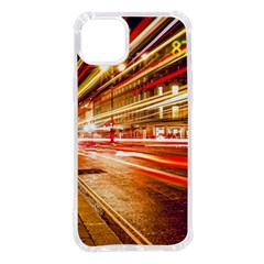 Telephone Box London Night Iphone 14 Plus Tpu Uv Print Case by Uceng