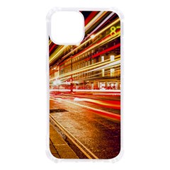 Telephone Box London Night Iphone 13 Tpu Uv Print Case by Uceng