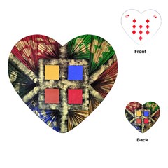 Acrylic Painting  Playing Cards Single Design (heart) by Rbudhiya