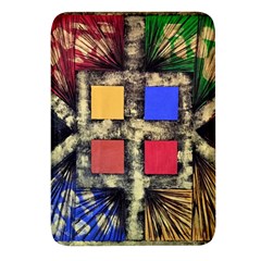 Acrylic Painting  Rectangular Glass Fridge Magnet (4 Pack) by Rbudhiya