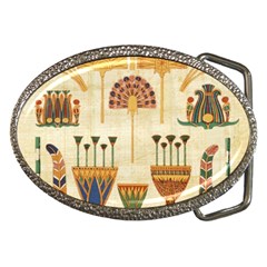 Egyptian Paper Papyrus Hieroglyphs Belt Buckles by Vaneshop