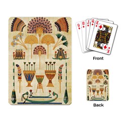 Egyptian Paper Papyrus Hieroglyphs Playing Cards Single Design (rectangle) by Vaneshop