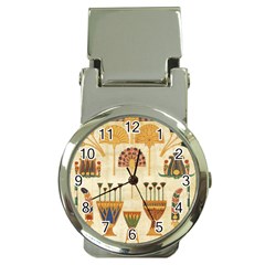 Egyptian Paper Papyrus Hieroglyphs Money Clip Watches by Vaneshop