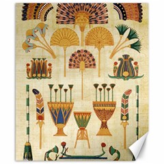 Egyptian Paper Papyrus Hieroglyphs Canvas 8  X 10 