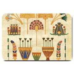 Egyptian Paper Papyrus Hieroglyphs Large Doormat by Vaneshop