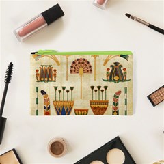 Egyptian Paper Papyrus Hieroglyphs Cosmetic Bag (xs) by Vaneshop