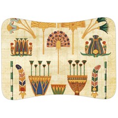 Egyptian Paper Papyrus Hieroglyphs Velour Seat Head Rest Cushion by Vaneshop