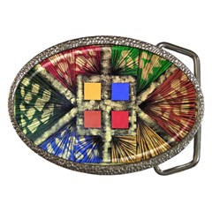 Acrylic Painting  Belt Buckles by Rbudhiya