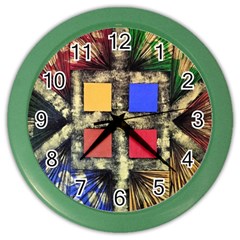 Acrylic Painting  Color Wall Clock