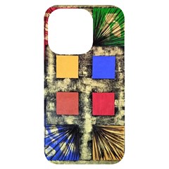 Acrylic Painting  Iphone 14 Pro Black Uv Print Case by Rbudhiya