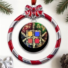 Fb9e6132-103b-4b96-af9a-0876c8fd7fcd 52d9a5da-4aa4-4d33-9cf4-486d48c5bb52 Metal Red Ribbon Round Ornament