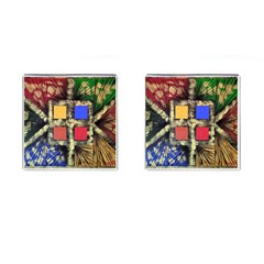 Acrylic Abstract Art Design  Cufflinks (square) by Rbudhiya