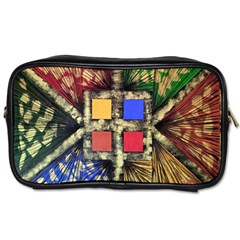 Acrylic Abstract Art Design  Toiletries Bag (one Side) by Rbudhiya