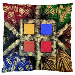 Acrylic Abstract Art Design  Large Cushion Case (one Side)