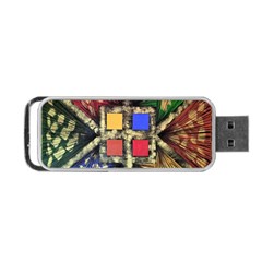 Acrylic Abstract Art Design  Portable Usb Flash (two Sides)