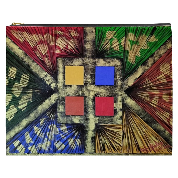 Acrylic abstract art design  Cosmetic Bag (XXXL)