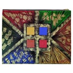 Acrylic abstract art design  Cosmetic Bag (XXXL) Back