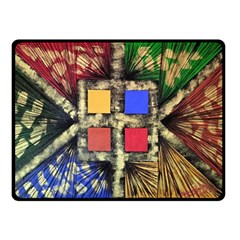 Acrylic Abstract Art Design  Two Sides Fleece Blanket (small) by Rbudhiya