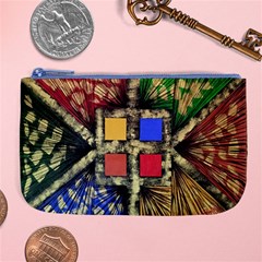 Acrylic Abstract Art Design  Large Coin Purse by Rbudhiya