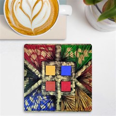 Acrylic Abstract Art Design  Uv Print Square Tile Coaster  by Rbudhiya