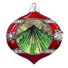 Acrylic Abstract Art Design  Metal Snowflake And Bell Red Ornament