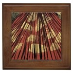 Acrylic abstract art design  Framed Tile Front