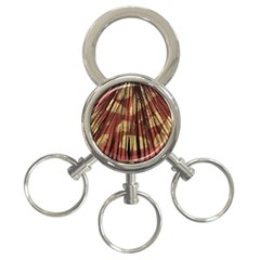 Acrylic Abstract Art Design  3-ring Key Chain by Rbudhiya